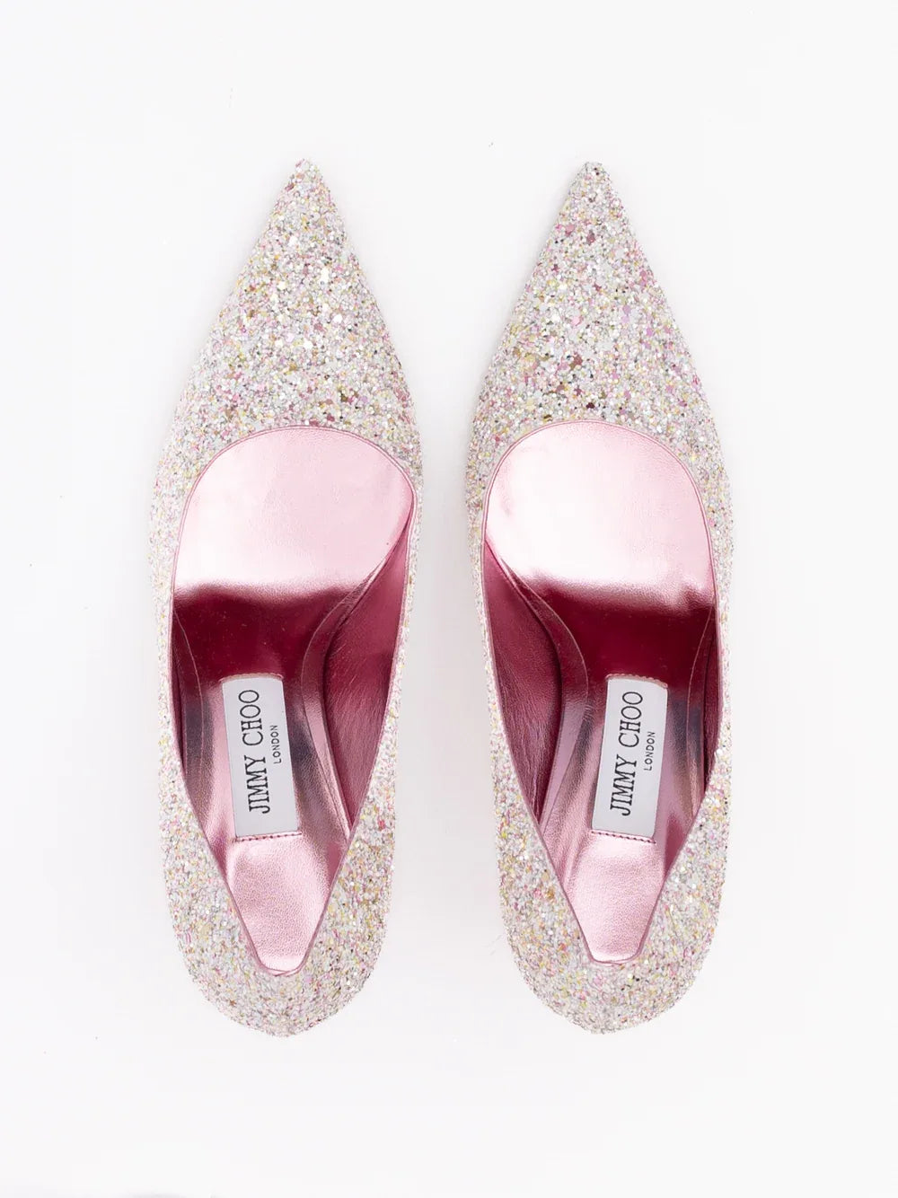 Jimmy Choo Candy Pink Glitter Love 85 Pumps