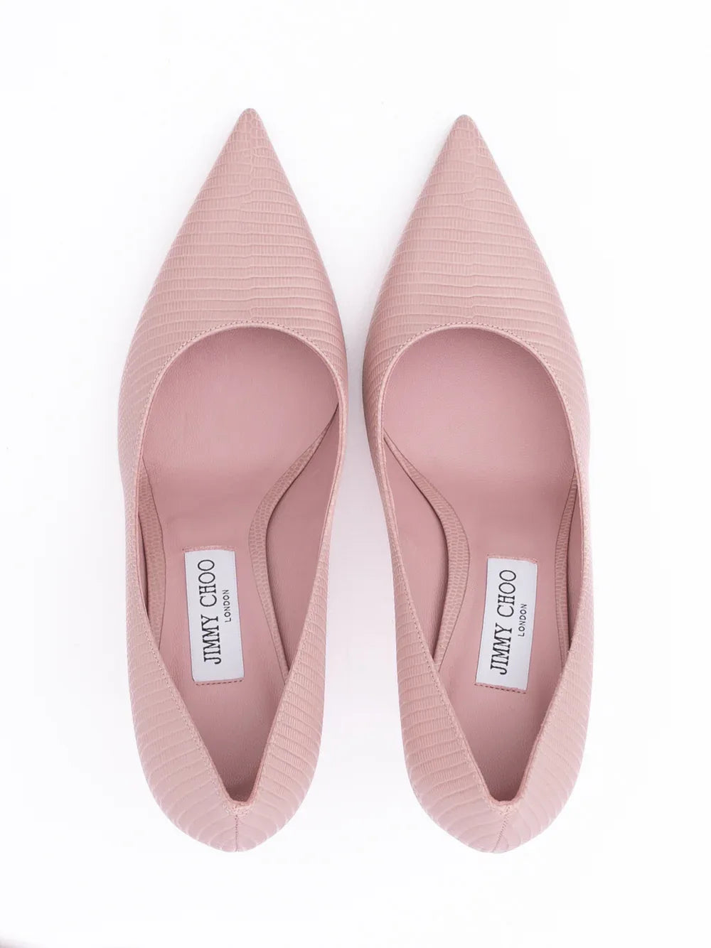 Jimmy Choo Pink Lizard Printed Leather Love 85 Pumps