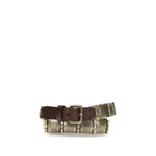 Etro Brown Calf Leather Bos Taurus Regular Belt