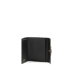Ferragamo Black Calf Leather Bos Taurus Wallet