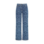 Etro Blue Cotton Flared Jeans