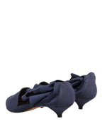 Dolce & Gabbana Blue Cotton Ankle Boots Shoes