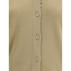 Burberry Brown Wool Oves Aries Cardigan