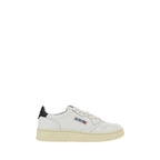 Autry White Calf Leather Bos Taurus Low Top Sneakers