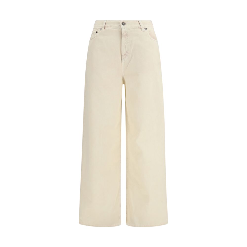 Golden Goose Bicolor Cotton Relaxed Fit Jeans