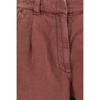 Brunello Cucinelli Brown Cotton Bermuda Shorts