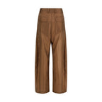The Latest Brown Cotton Casual Pants