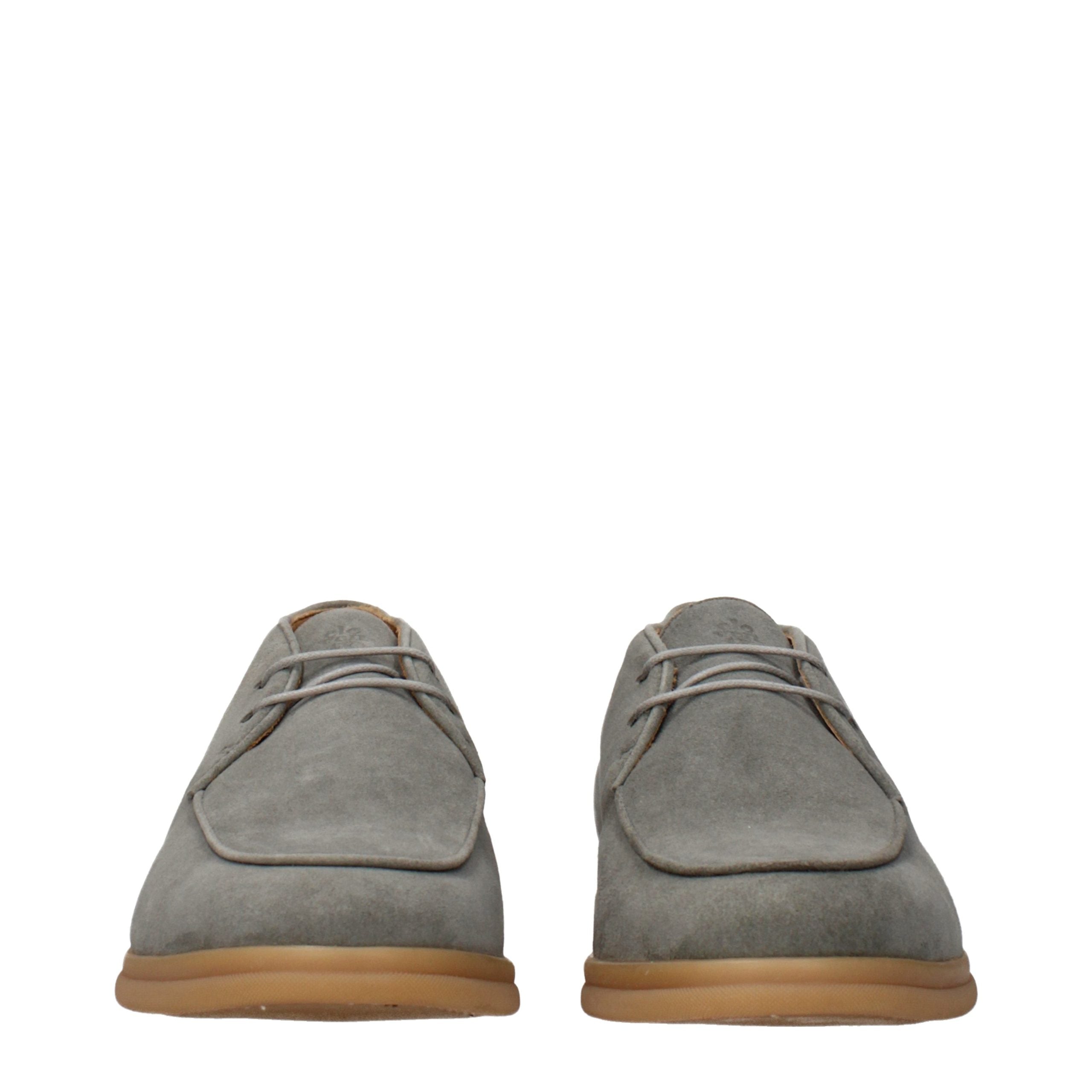 Eleventy Green Leather Lace-Up Boots