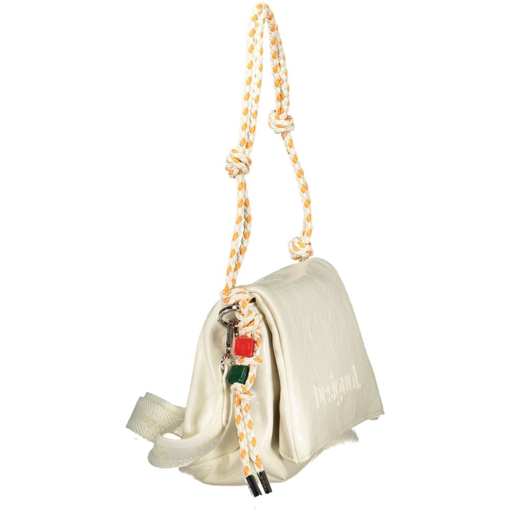 Desigual Ecru Polyurethane Women Handbag