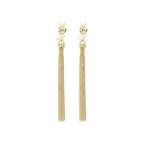 Saint Laurent Gold Brass Earrings