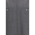 Valentino Gray Polyester Coat
