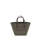 Brunello Cucinelli Bicolor Fabric Handbag - Zeiniez