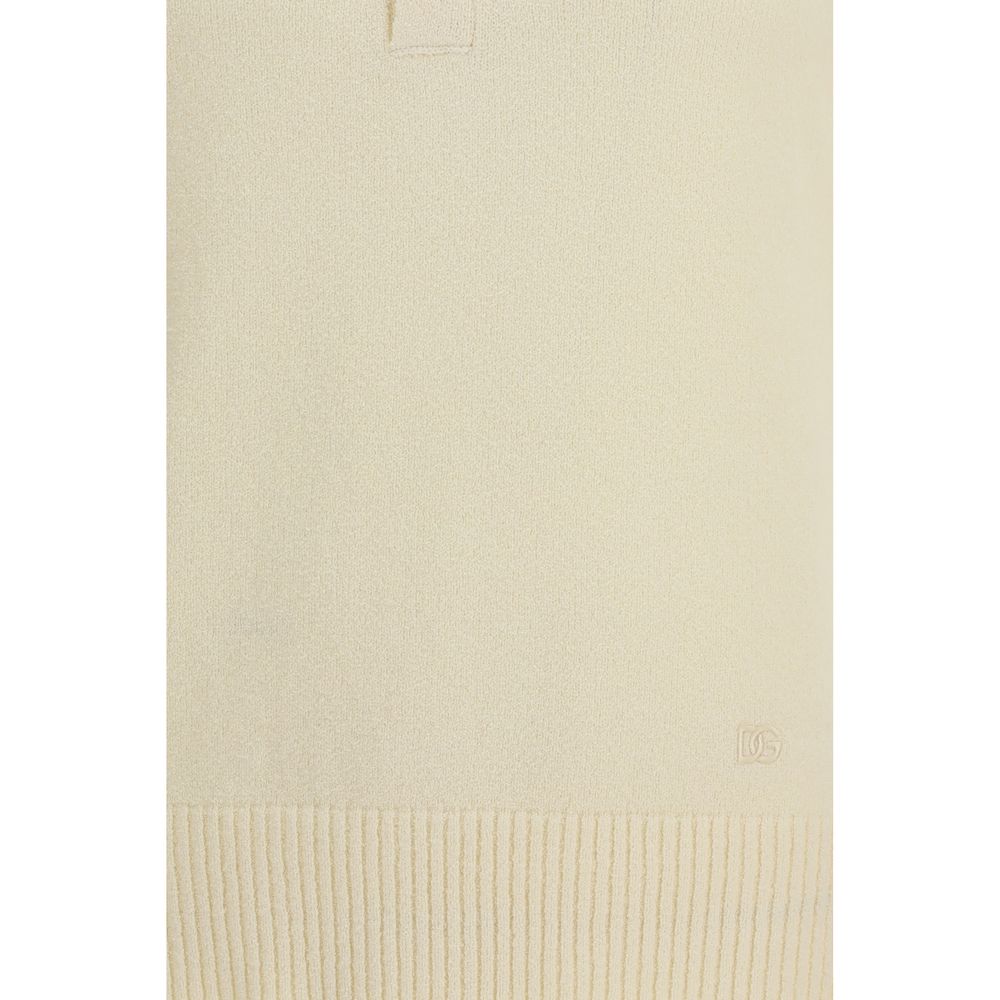 Dolce & Gabbana Beige Cotton Polo Shirt