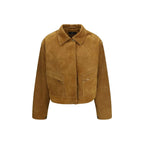 7FOR Beige Suede Leather Coat - Zeiniez