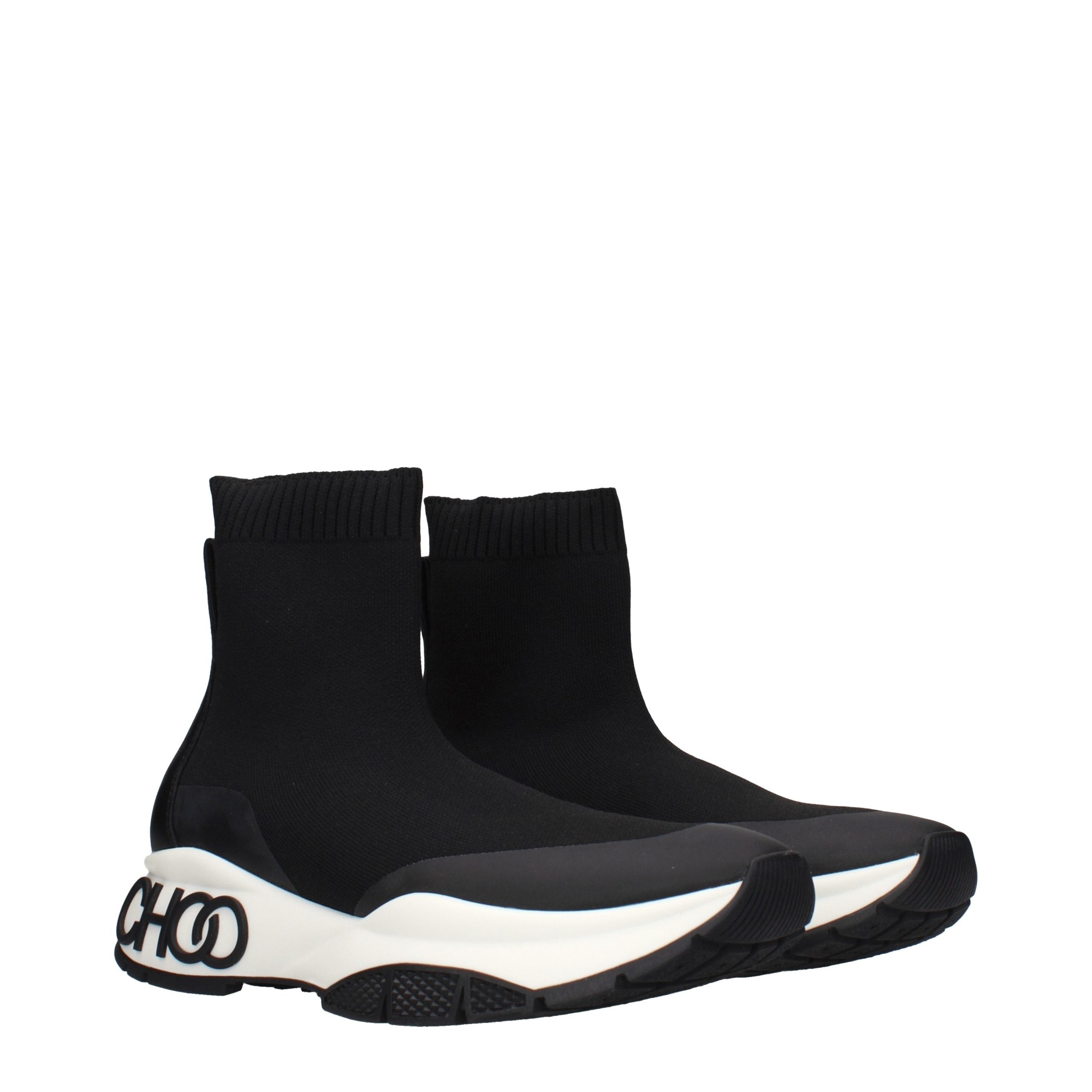 Jimmy Choo Black Fabric Ankle Boots