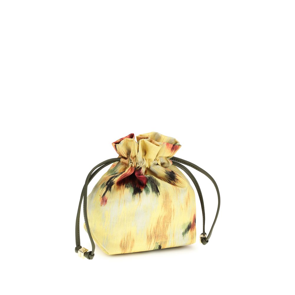 Ganni Bicolor Recycled Cotton Wallet