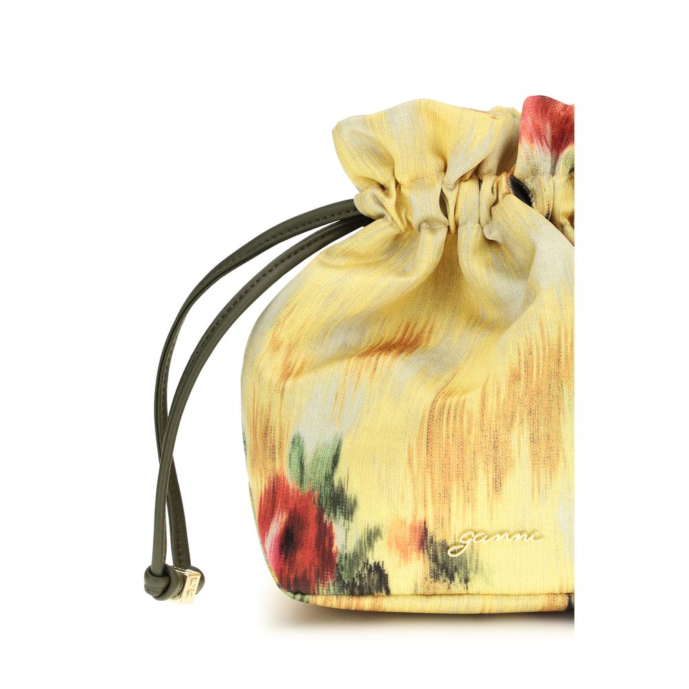 Ganni Bicolor Recycled Cotton Wallet