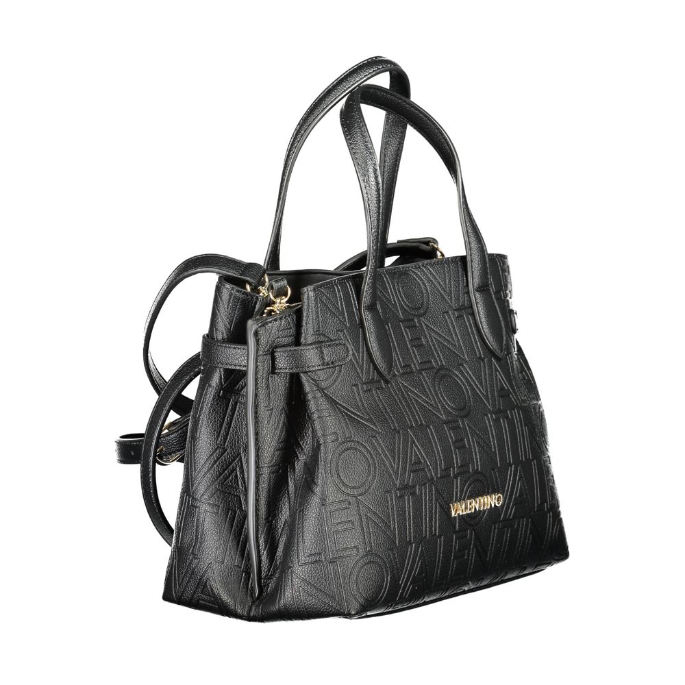 Mario Valentino Black Polyurethane Women Handbag