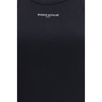Maison Kitsuné Black Cotton Tank Tops