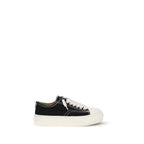 Represent Black Cotton Low Top Sneakers