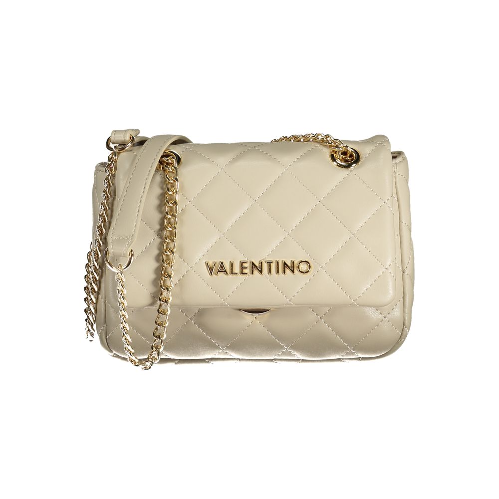 Mario Valentino Beige Polyurethane Women Shoulder Bag