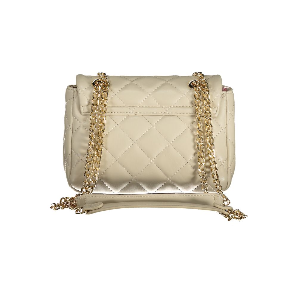Mario Valentino Beige Polyurethane Women Shoulder Bag
