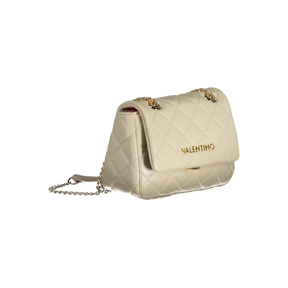 Mario Valentino Beige Polyurethane Women Shoulder Bag