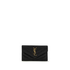 Saint Laurent Black Calf Leather Bos Taurus Wallet