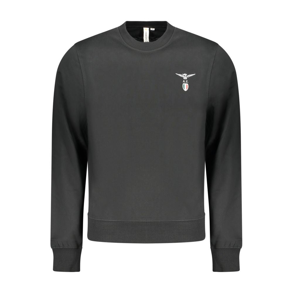 Accademia Militare Black Cotton Sweatshirt