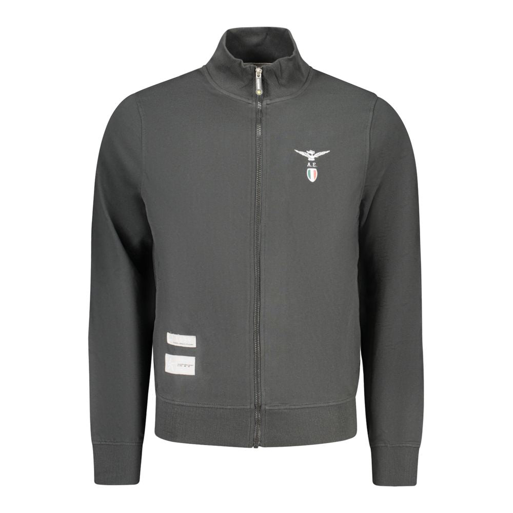 Accademia Militare Black Cotton Sweatshirt