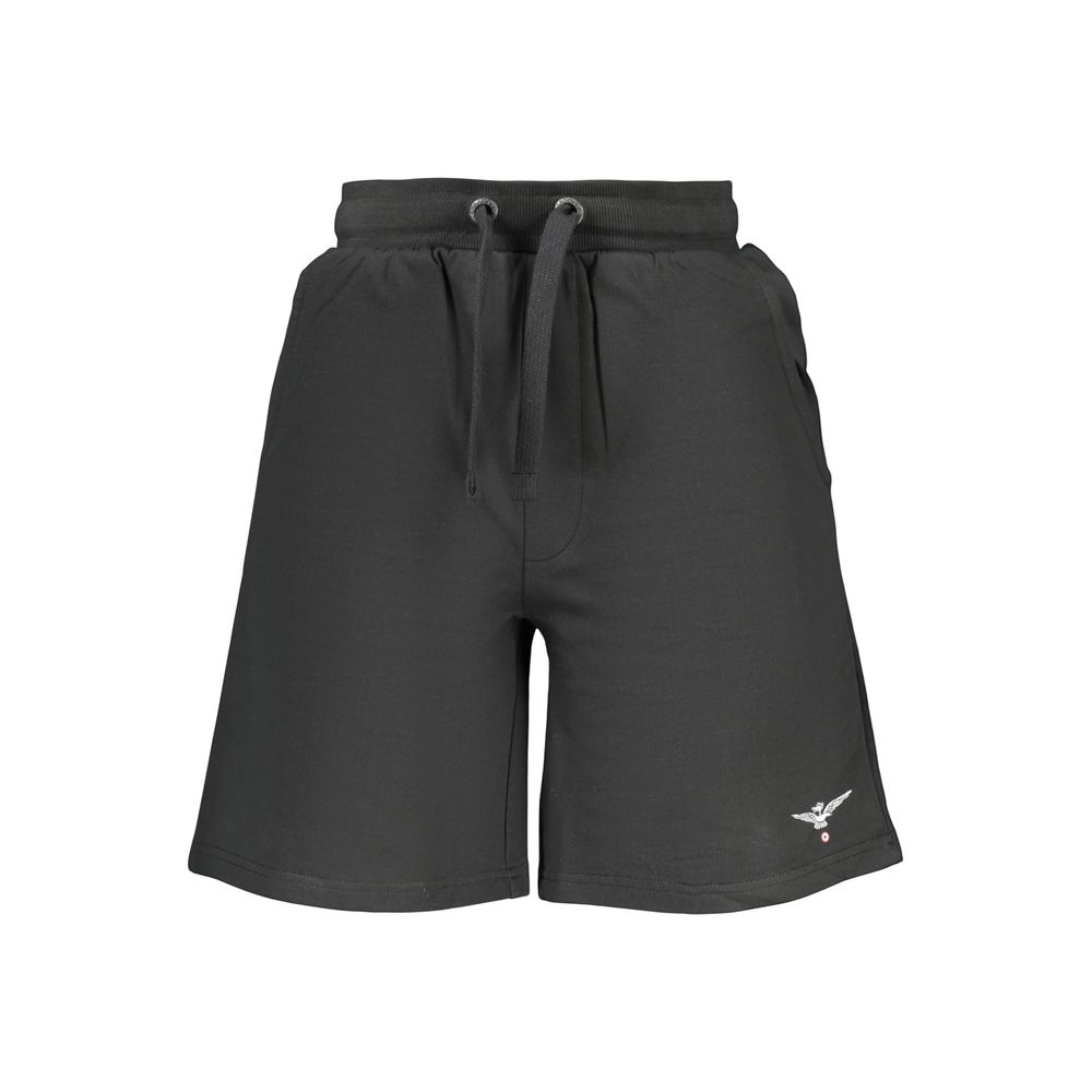 Accademia Militare Black Cotton Shorts