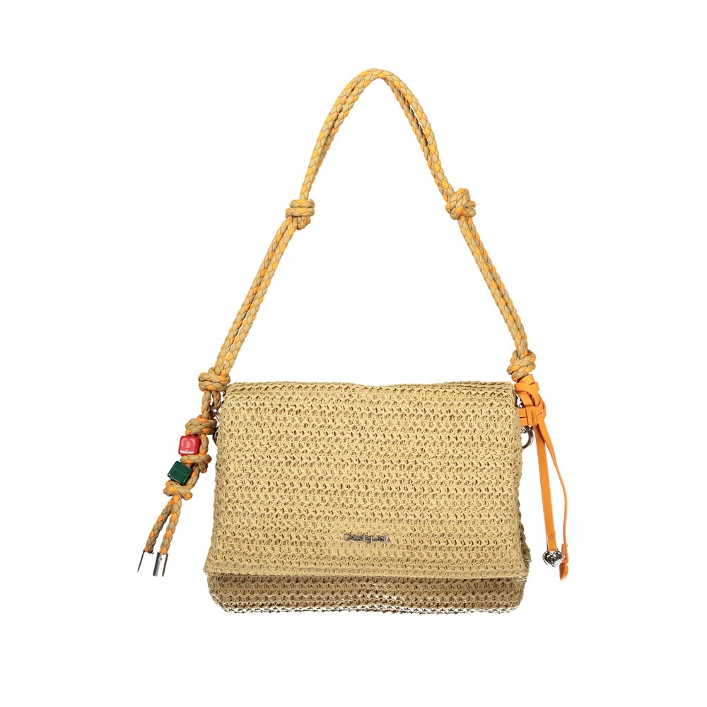 Desigual Beige Paper Women Handbag