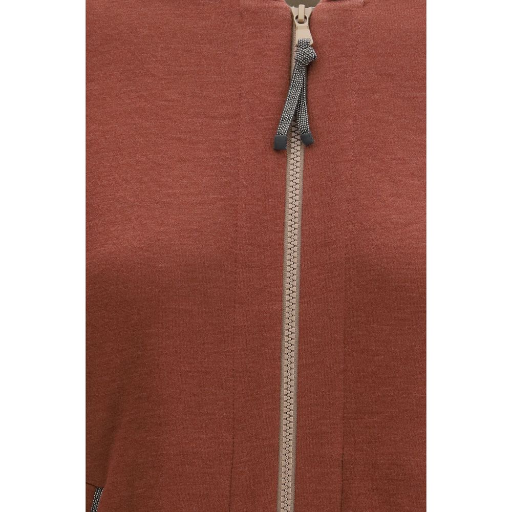 Brunello Cucinelli Bordeaux Silk Sweatshirt