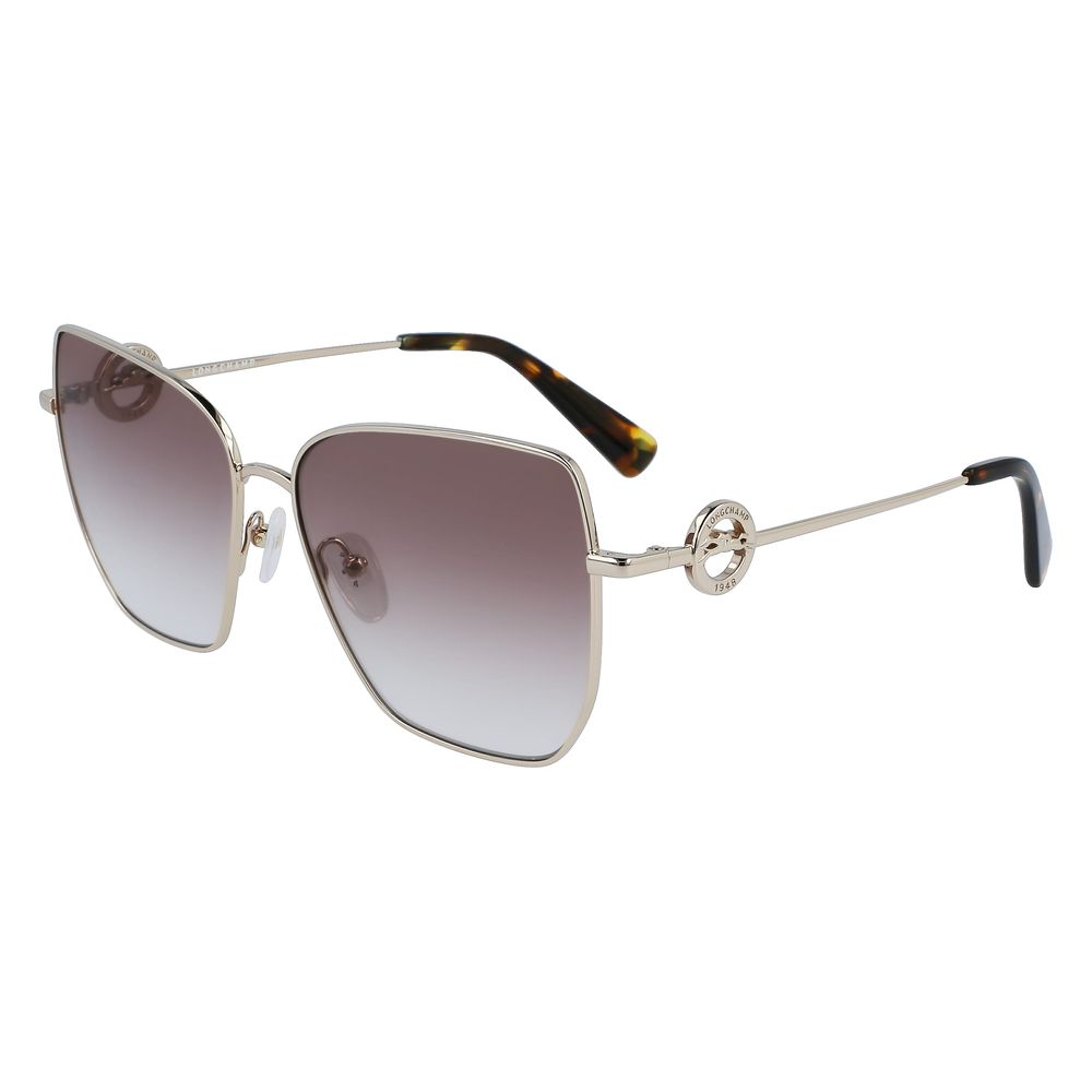 Longchamp Gold Metal Sunglasses