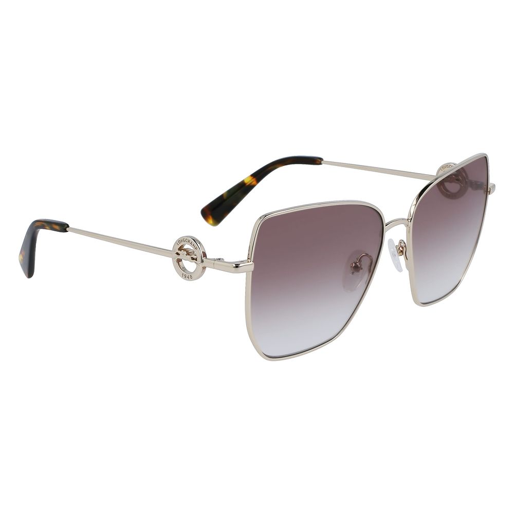 Longchamp Gold Metal Sunglasses