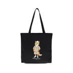 Maison Kitsuné Black Cotton Handbag