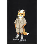 Maison Kitsuné Black Cotton Handbag