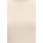 Max Mara Beige Viscose T-Shirt