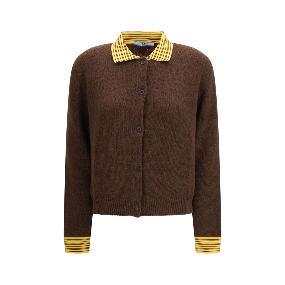 Prada Brown Cashmere Cardigan