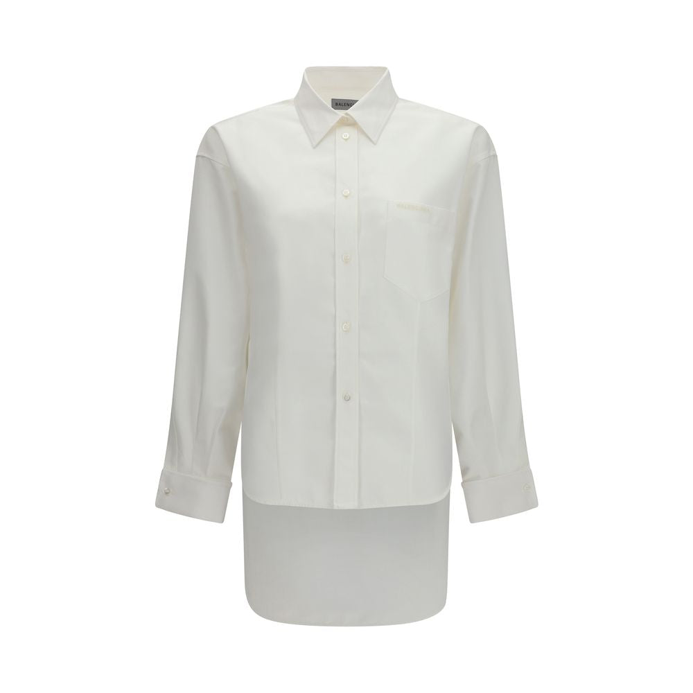 Balenciaga White Cotton Dress Shirt
