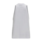 Darkpark White Cotton Tank Tops