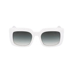 Longchamp White Acetate Sunglasses