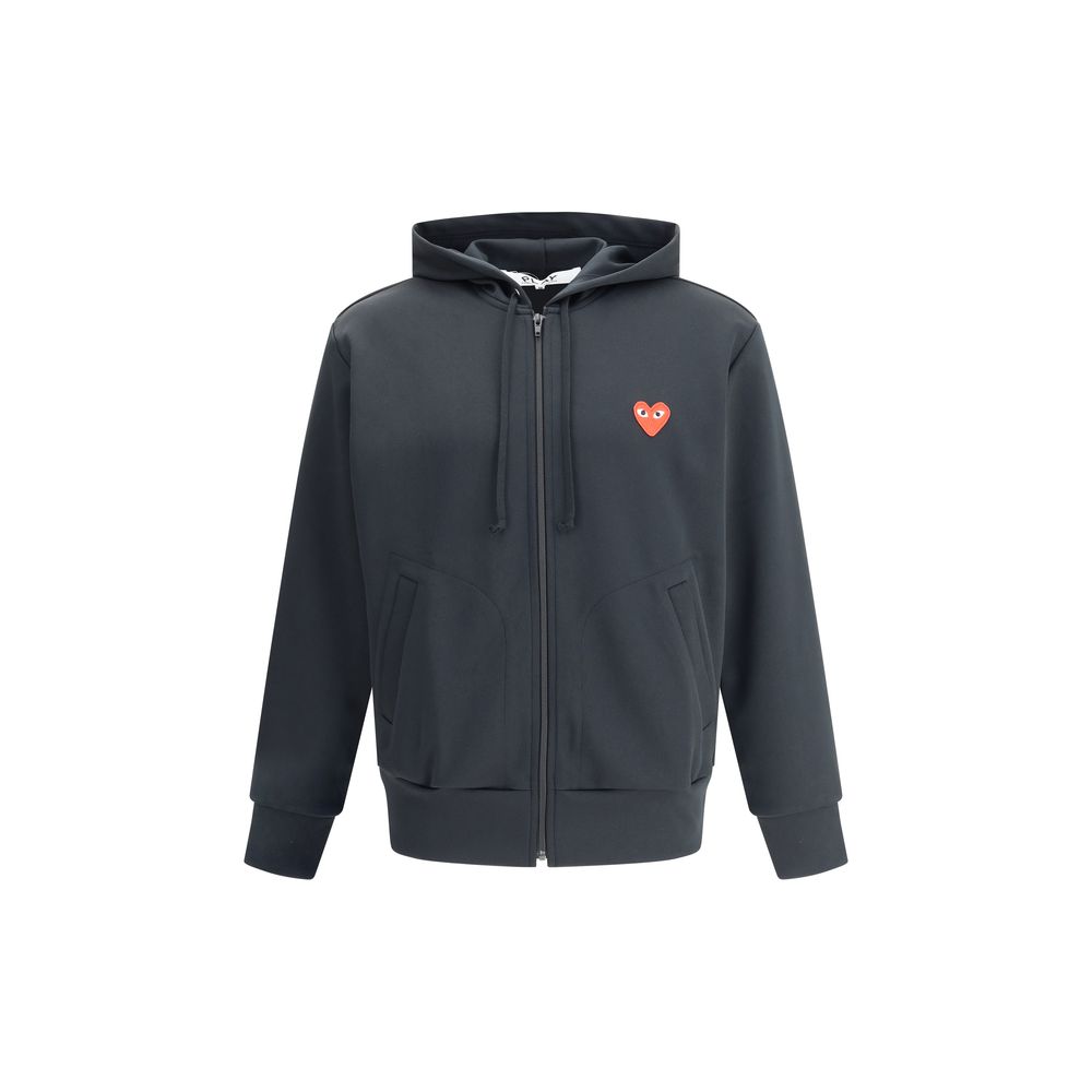 Comme Des Garçons Play Black Polyester Sweatshirt