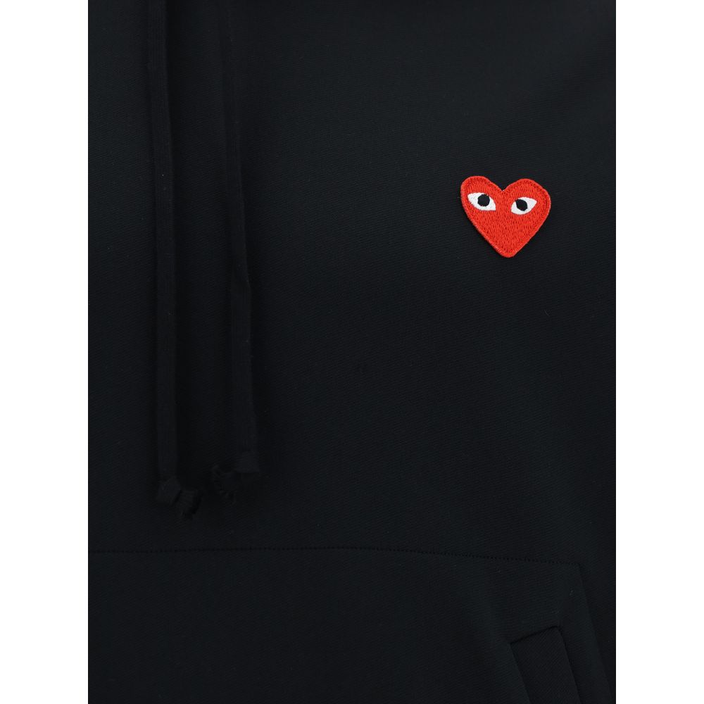 Comme Des Garçons Play Black Polyester Sweatshirt