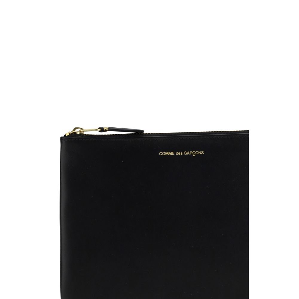 Comme Des Garçons Black Calf Leather Bos Taurus Wallet