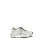 ROA White Fabric Athletic Sneakers