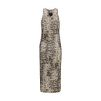 PINKO Beige Cotton Casual Dress