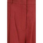 Max Mara Multicolor Linen Bermuda Shorts