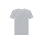 Comme Des Garçons Play White Cotton T-Shirt
