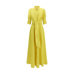 Sara Roka Bicolor Silk Casual Dress